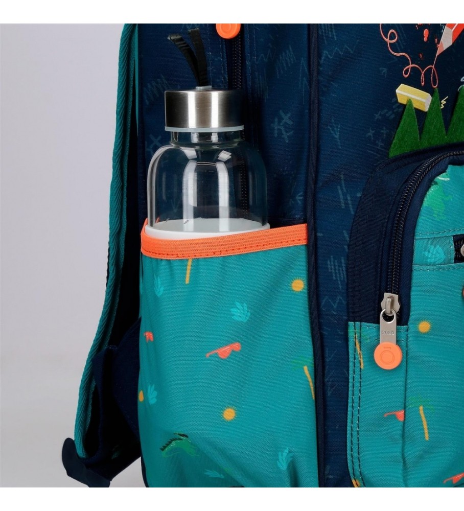 Mochila pré-escolar Enso Dino Artist, 28 cm, multicolorida