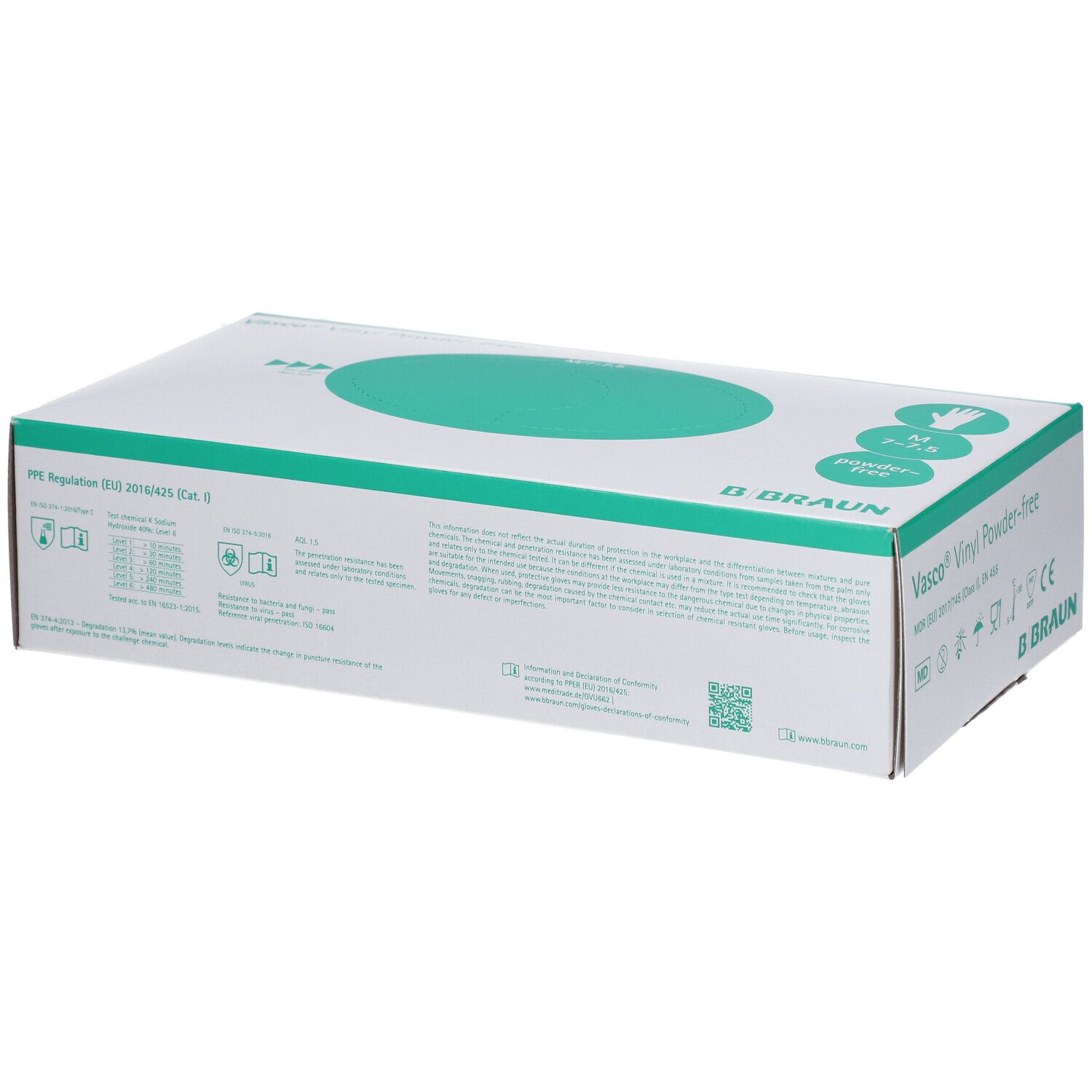 Vasco® Vinyl Handschuhe Gr. M unsteril