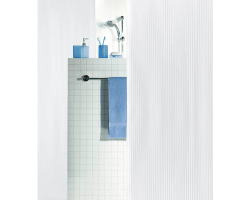 Spirella Twill douchegordijn, wit, 240 x 180 cm