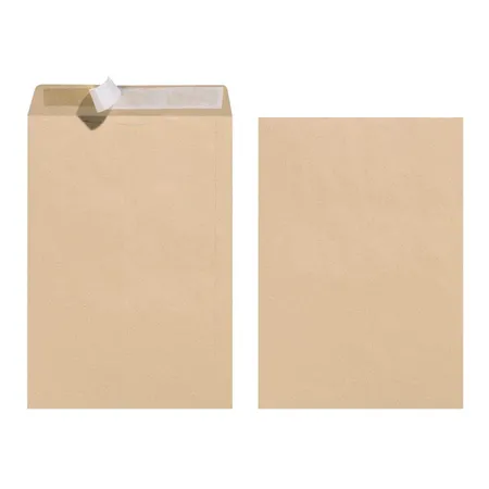 Herlitz Versandtasche C4 90g haftklebend braun 10er Packung