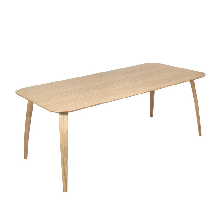 Gubi - Esstisch, rechteckig / 100 x 200 cm, Esche schwarz gebeizt