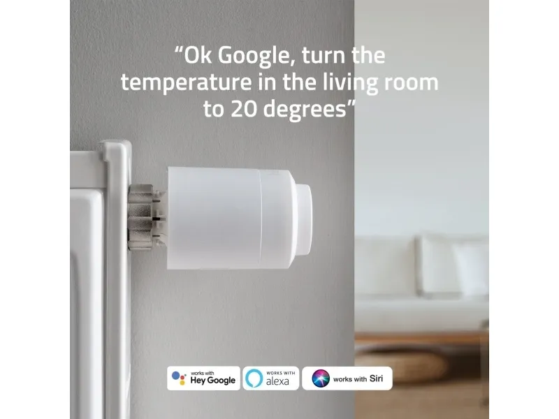 Hombli HBPP-0112 - Expansion Pack - radiatortermostat - smart, 2 1 - trådløs - Bluetooth LE - hvid (pakke med 3)