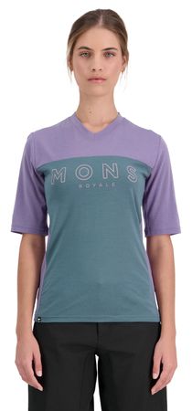 REDWOOD ENDURO Damen-Kurzarmshirt  thistleburnt sage  XS