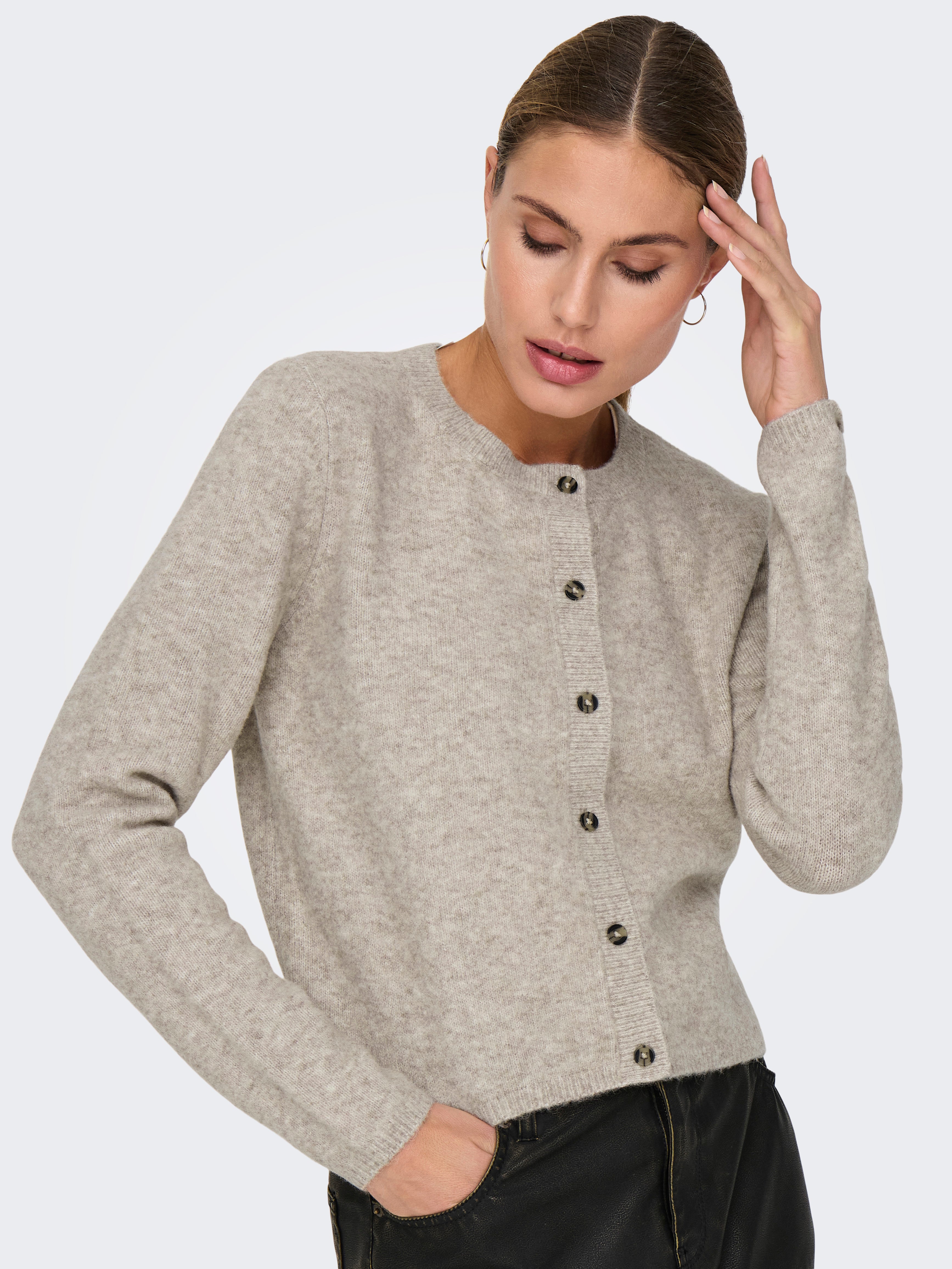 JDYCHLOE Strickjacke Turtledove