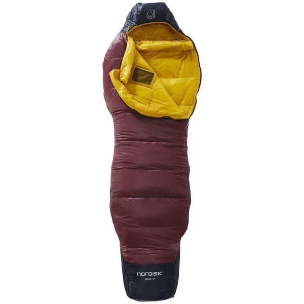 Sac de couchage NORDISK OSCAR -2° CURVE L SLEEPING BAG MERLOT/BLACK