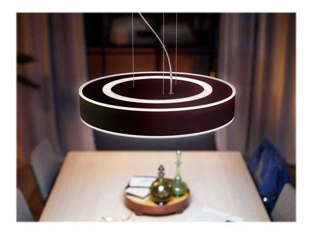 Philips Hue White ambiance Enrave - Vedhængslampe - LED - 33.5 W - klasse F - varmt til køligt hvidt lys - 2200-6500 K - sort