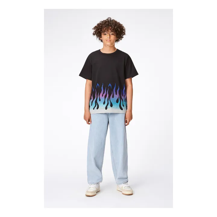 Molo T-Shirt Riley Flamme Coton Bio | Noir