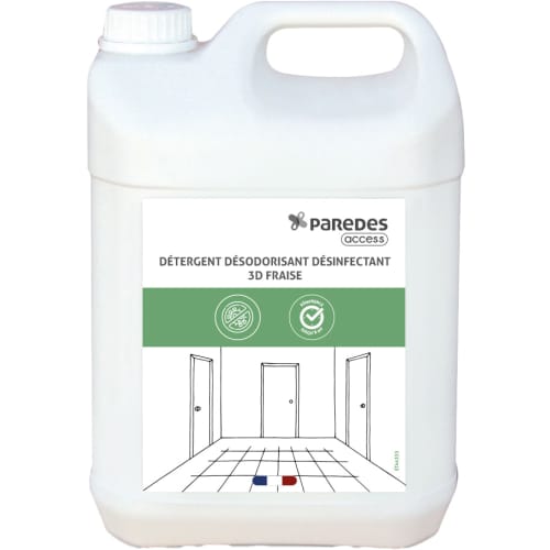 Détergent désodorisant désinfectant 3D Fraise Paredes Access 5L