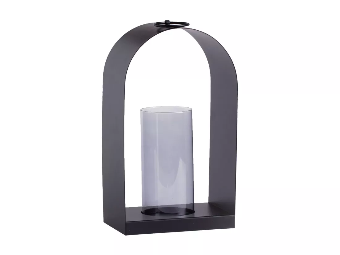 Lanterne Kurt noir moyen 40 x 21 x 15