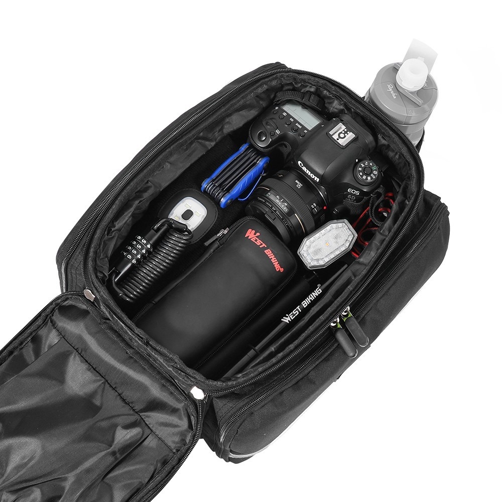 (20L-35L) Wasserfeste Gravel Bike Velo Fahrrad Satteltasche - Schwarz
