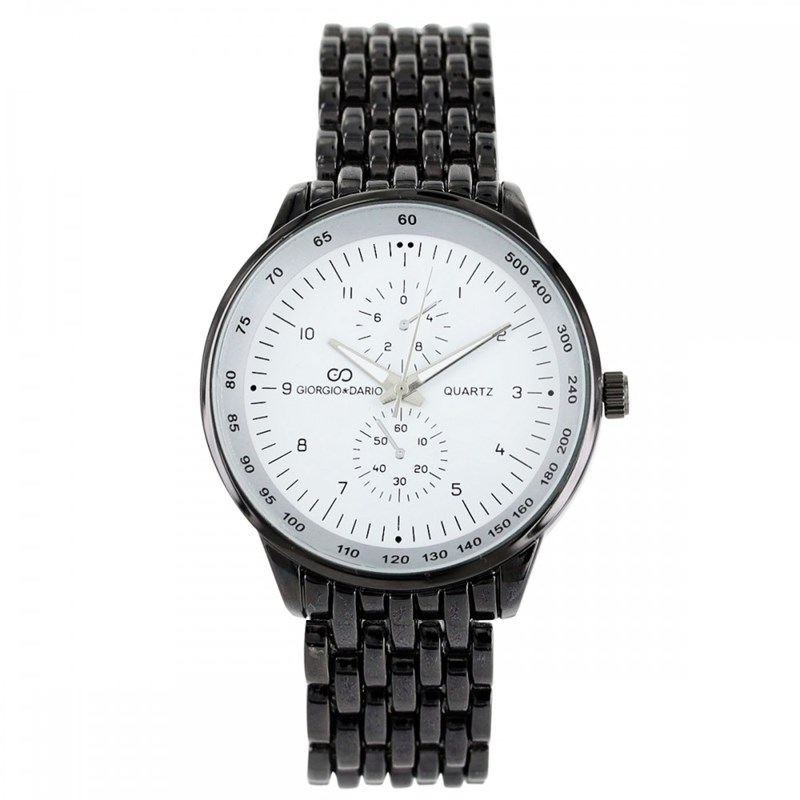 Montre Homme GIORGIO bracelet Acier Noir