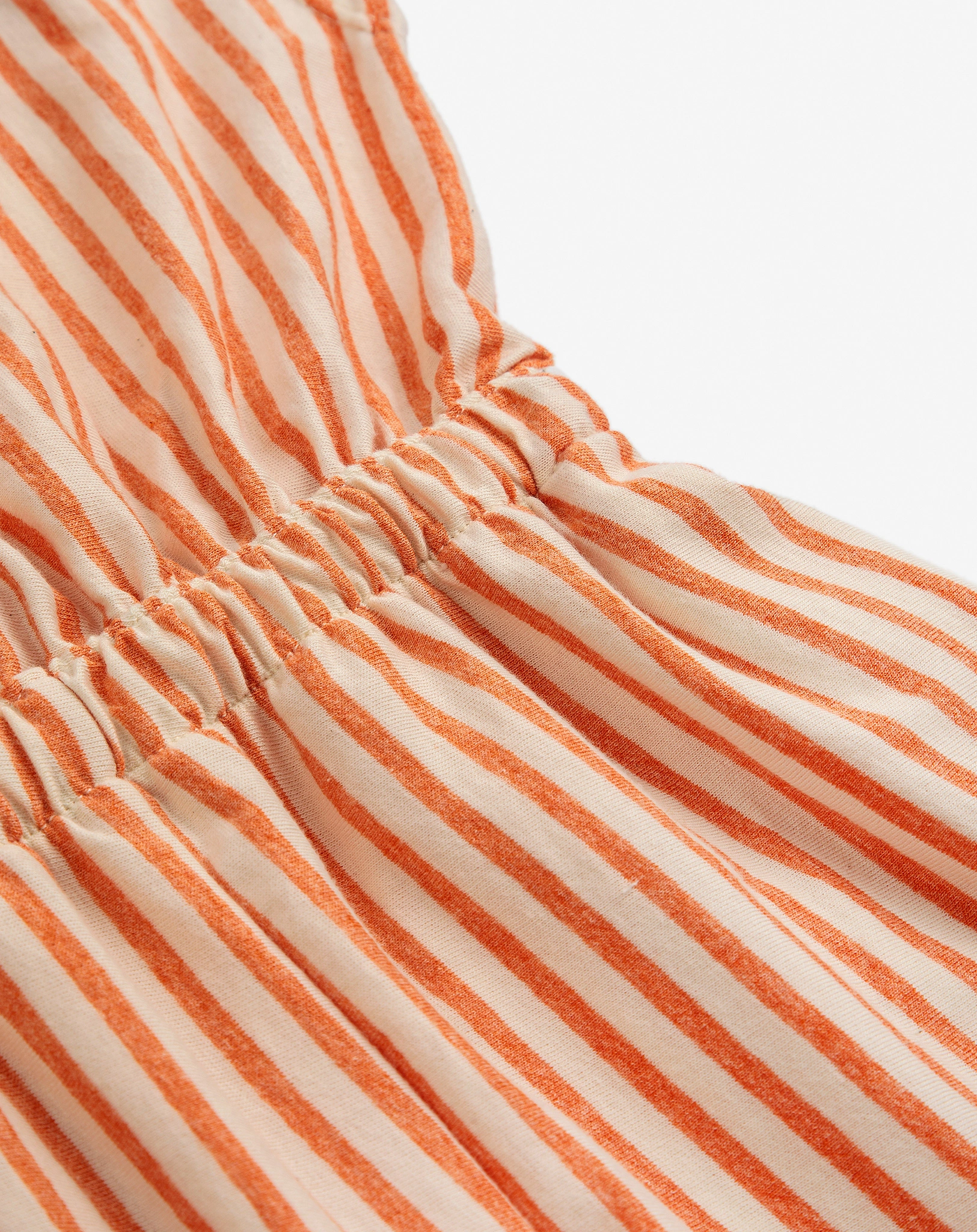 Jumpsuit VERTICAL STRIPES ärmellos in orange
