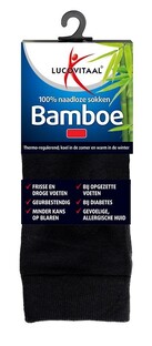 Lucovitaal Bamboe Sokken Zwart 39-42 1PR