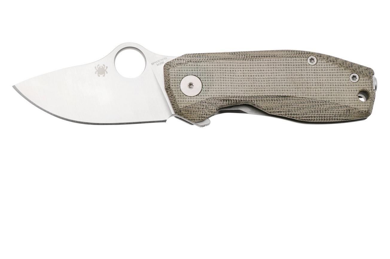 Spyderco SpyNano C268MTIP Böhler M398, Green Canvas Micarta, 2024 Flash Batch zakmes