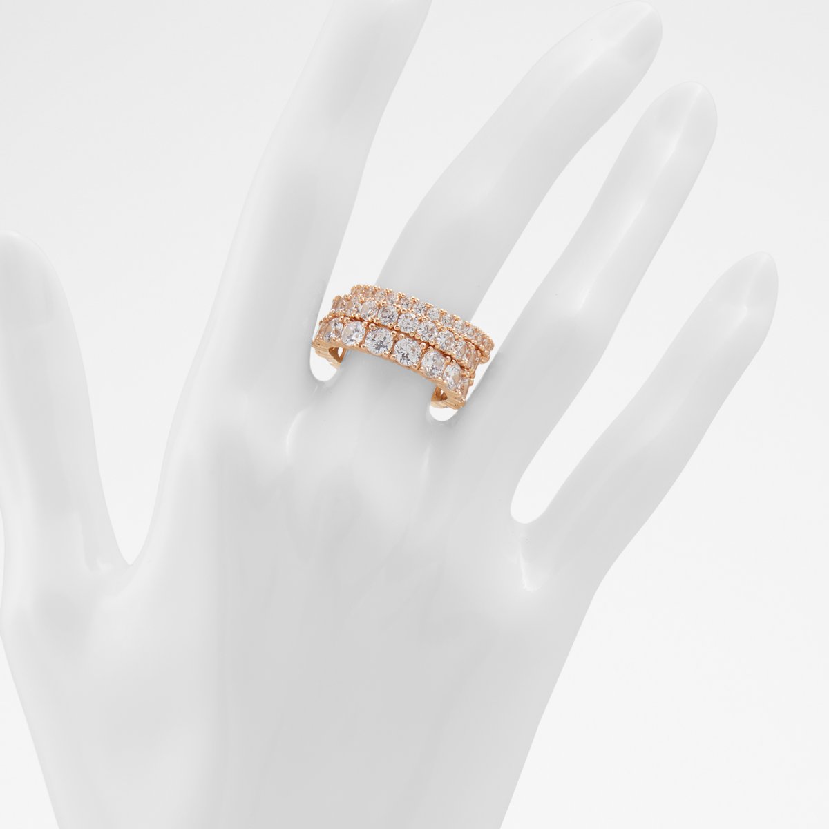 Uniawen Gold-Clear Multi Women Rings