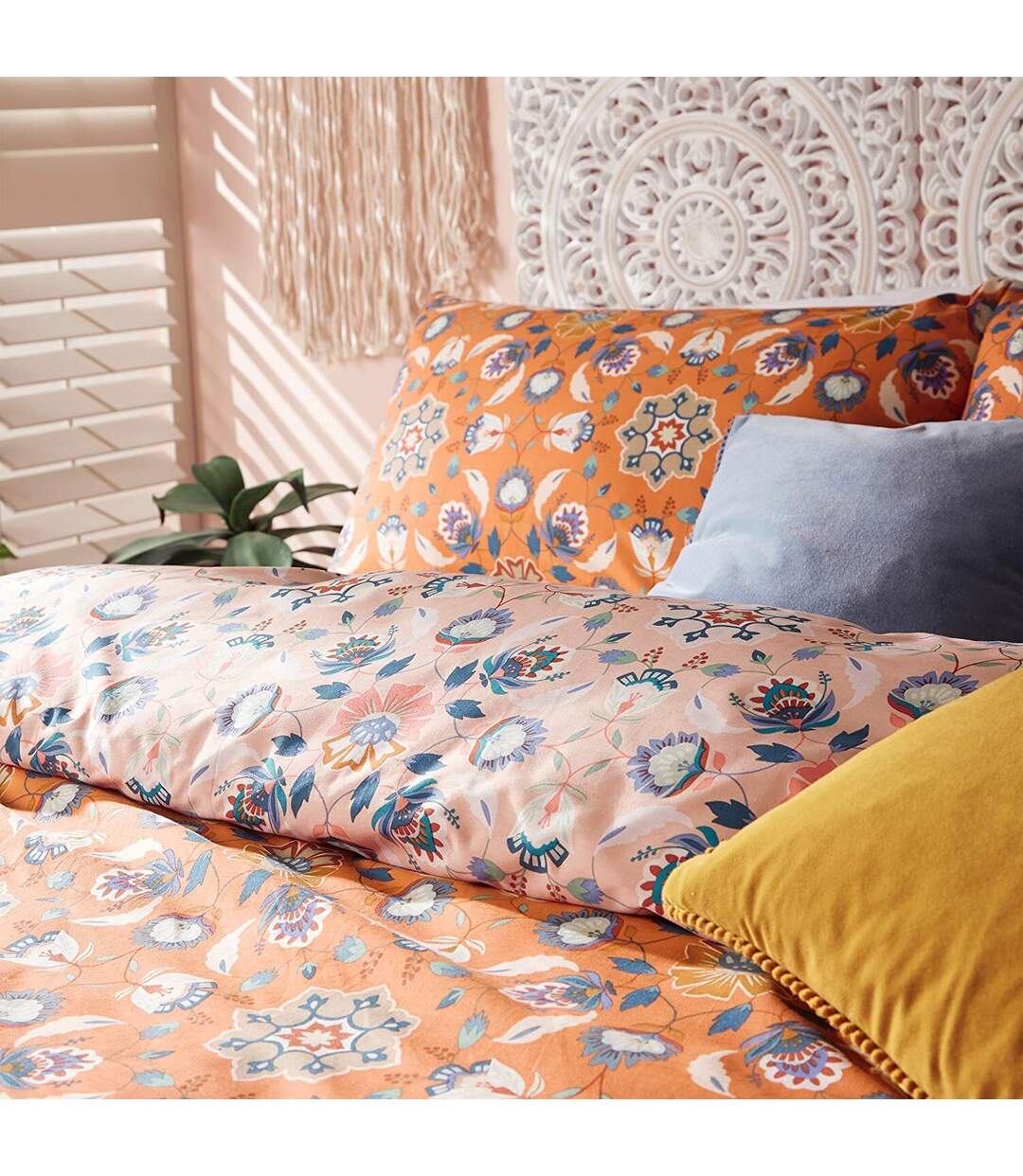 Furn - Parure de lit FOLK (Orange) - UTRV2094