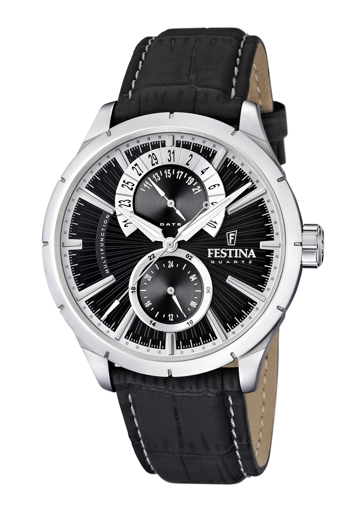 Festina Herren-Multifunktionsuhr Schwarz F16573/3
