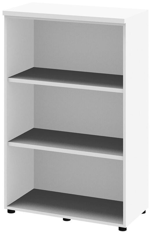 Regal LINUS, 3 Ordnerhöhen, 86 x 45 x 134 cm, weiss