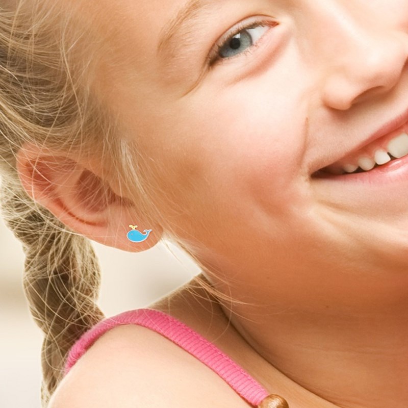 Boucles d'Oreilles BALEINE - Argent 925