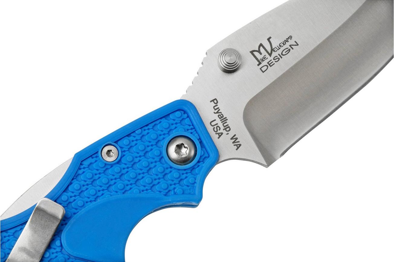 Fox Knives USA Forza Blue Clippoint FKU-AMI-CP BLU zakmes, Mike Vellekamp design