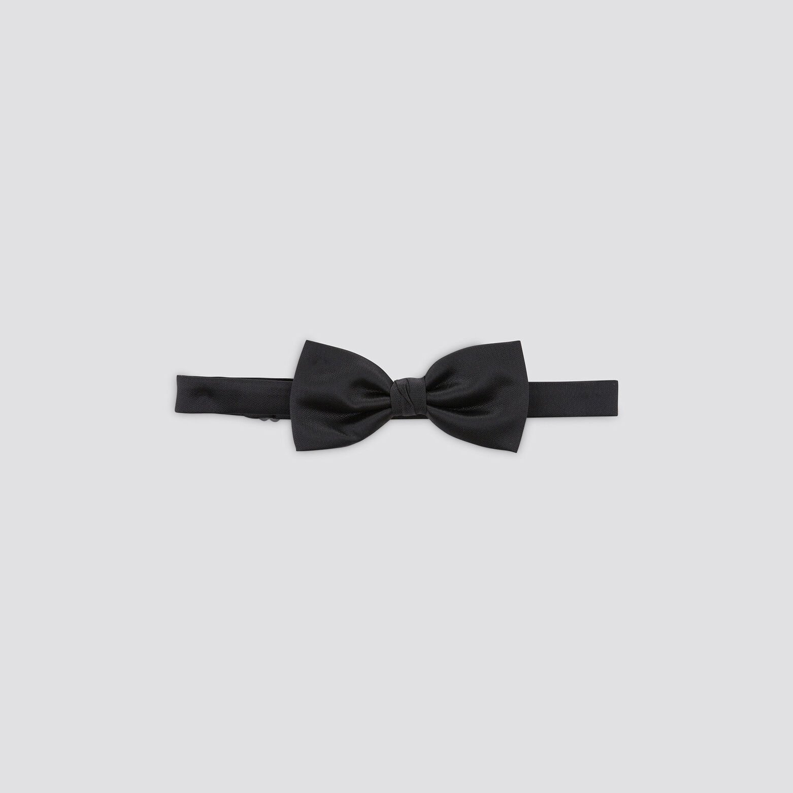 Nœud papillon uni Noir