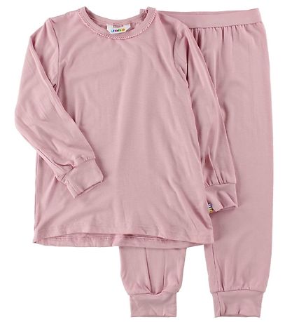 Joha Schlafanzug - Bambus - Pink m. Blond
