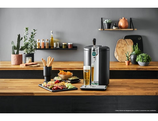 KRUPS - Distributeur de bière BEERTENDER COMPACT Coupe Mousse YY4808FD