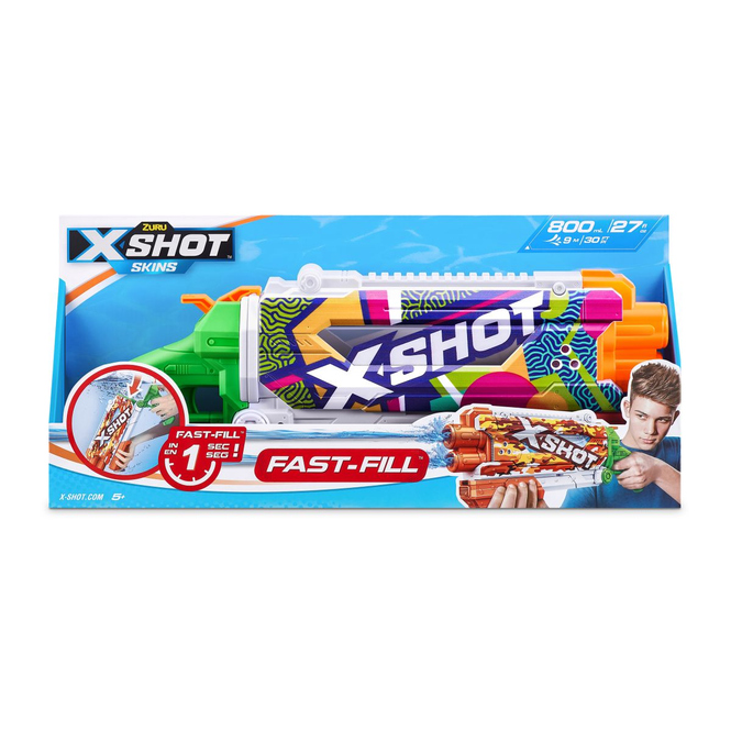XShot  Skins - Wasserpistole - Pump Action - Fast Fill - 1 Stück