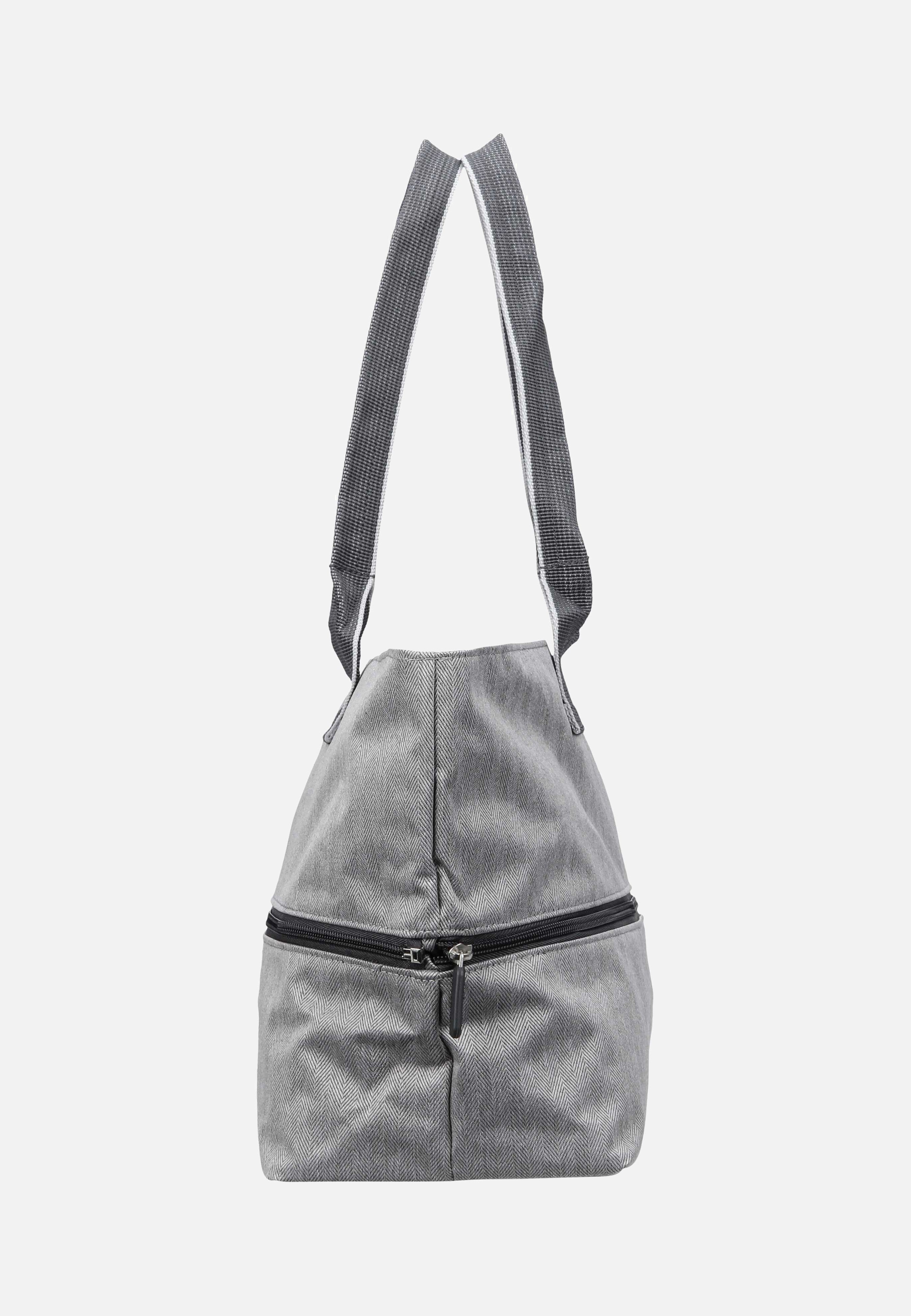 shopper e1 Herringbone Grey - Einkaufstasche