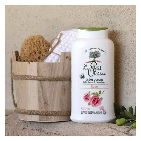 Le Petit Olivier - Creme de Banho Extra Suave - Aroma de Rosas - Sem Sabão 500ml