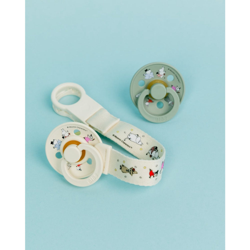 Køb Bibs X Moomin Ivory/sage Colour Sut & Loop Clip Gavesæt Latex
