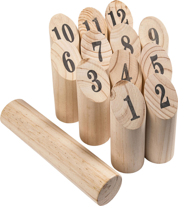 Udendørs leg VINI NUMMER-KUBB SPIL