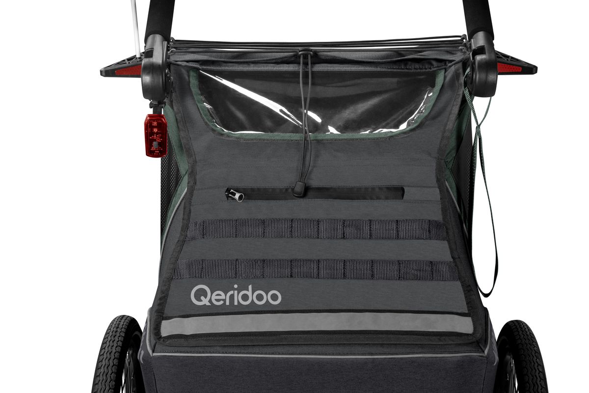 Qeridoo Fahrradanhänger Kidgoo 1 Ivy Green