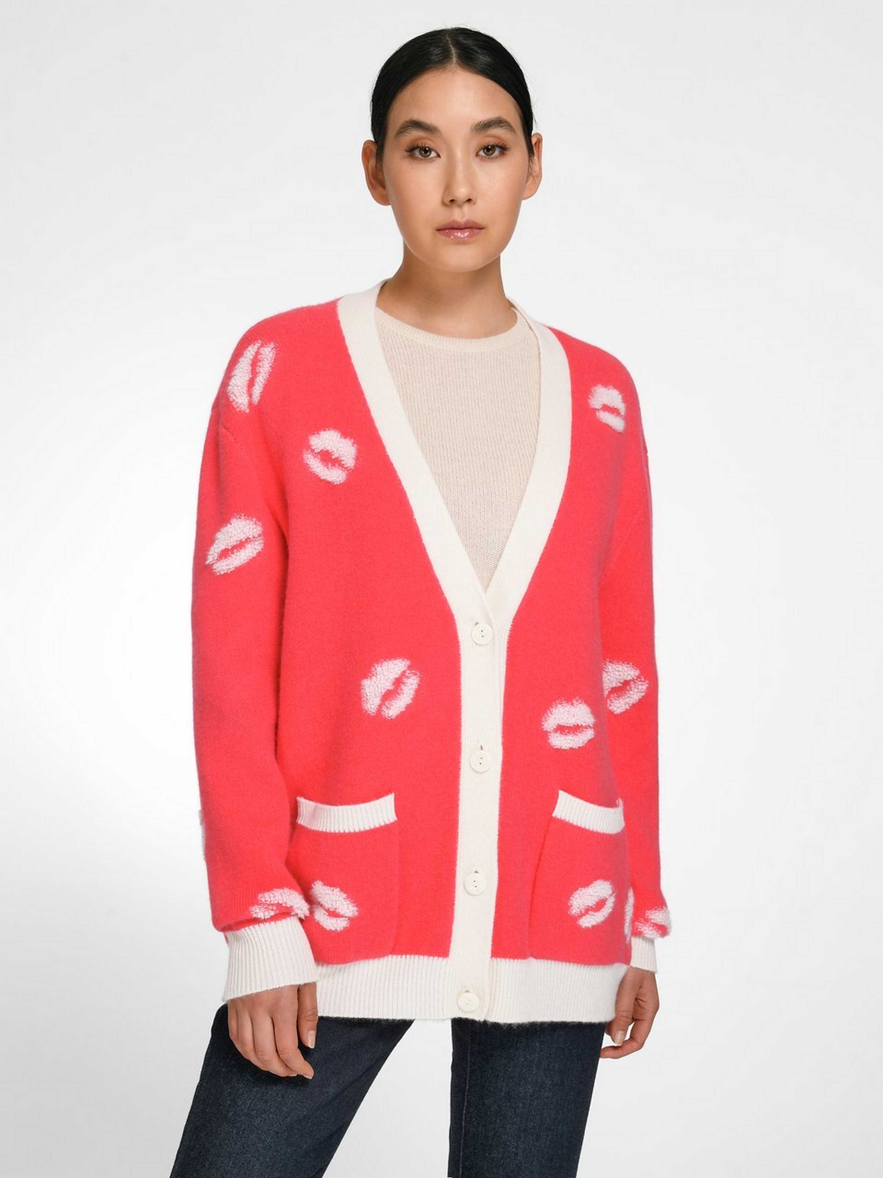 Strickjacke aus 100% Kaschmir