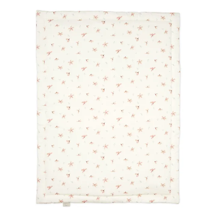 Cam Cam Couverture réversible Windflower en coton bio | Crème