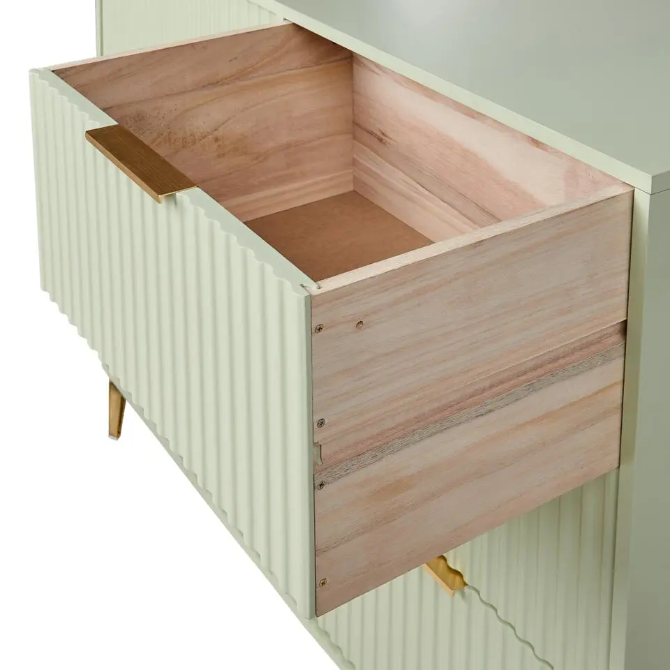 WALCOTT - Ladekast met 6 lades - Lichtgroen - MDF