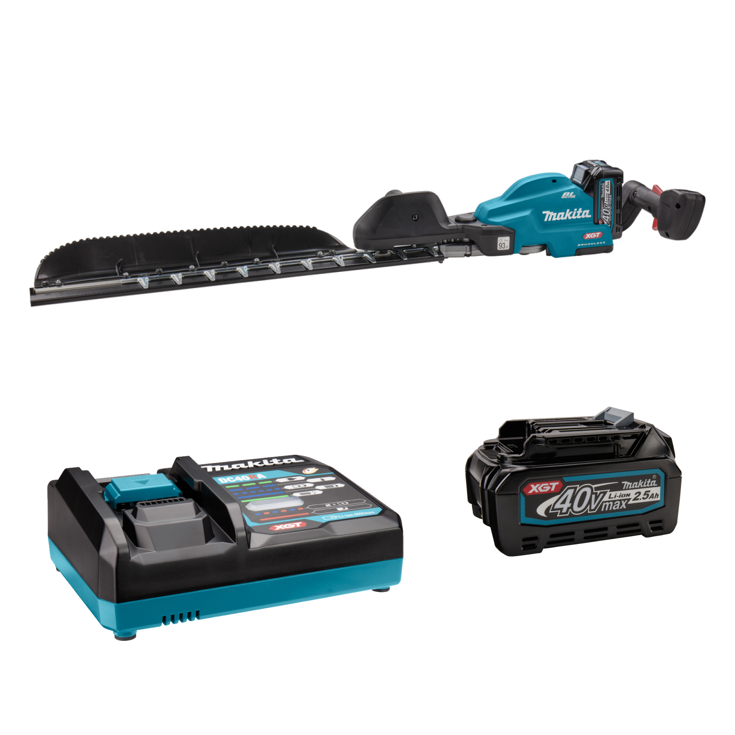 Makita UH013GM101 XGT 40V Max Li-Ion heggenschaar set (1x 4,0Ah) - 600 mm - koolborstelloos