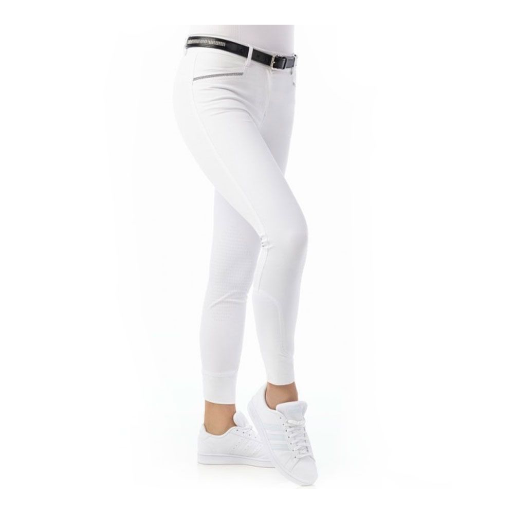 Equitheme GIZEL - Pantalon siliconé Femme blanc