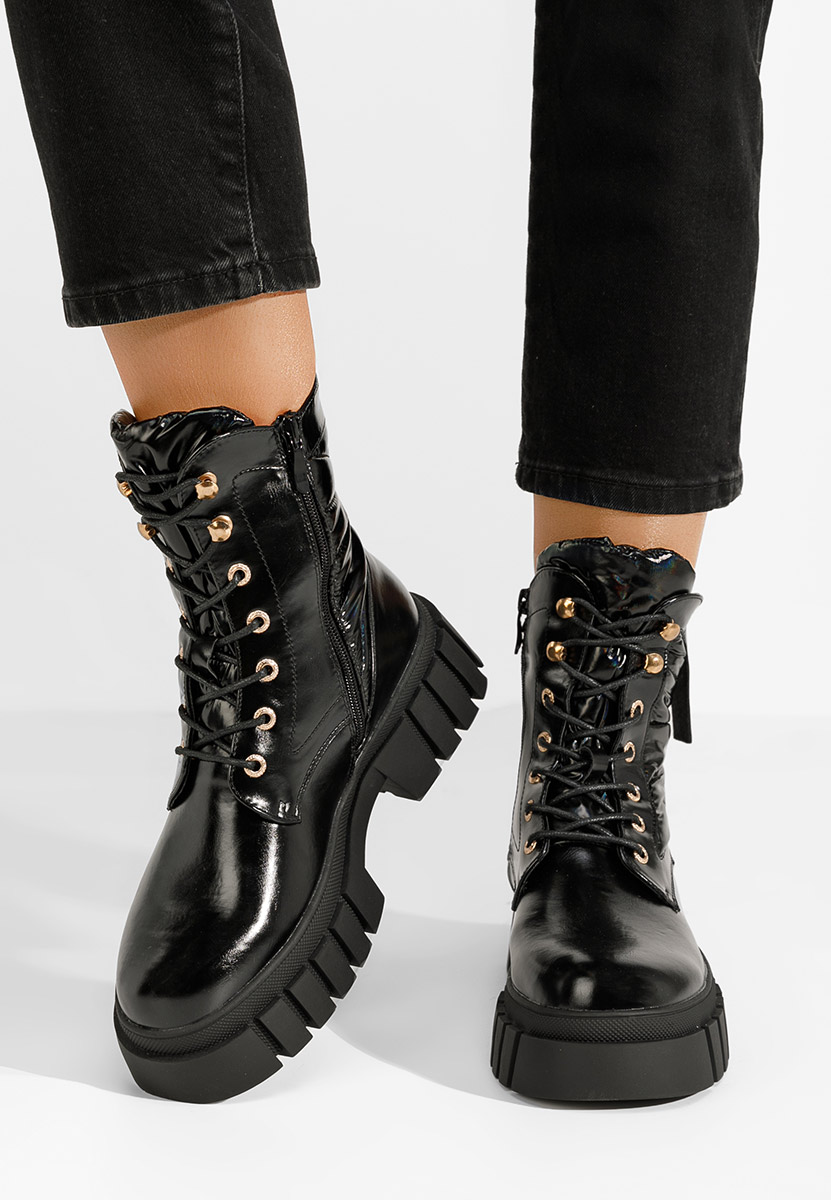 Bottines rangers femme noirs Arryna V2