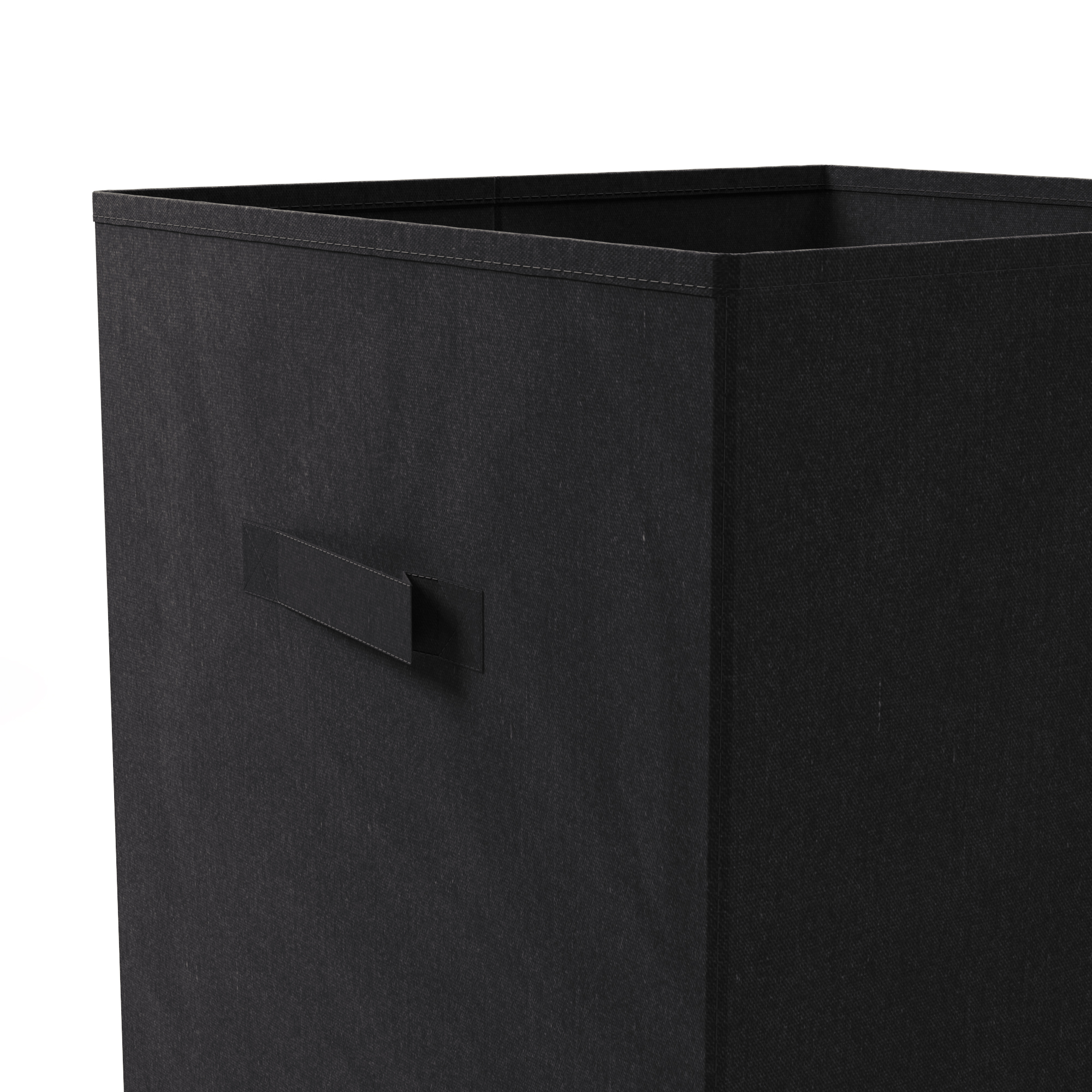 Aufbewahrungsbox 33 x 33 cm 2er Set schwarz