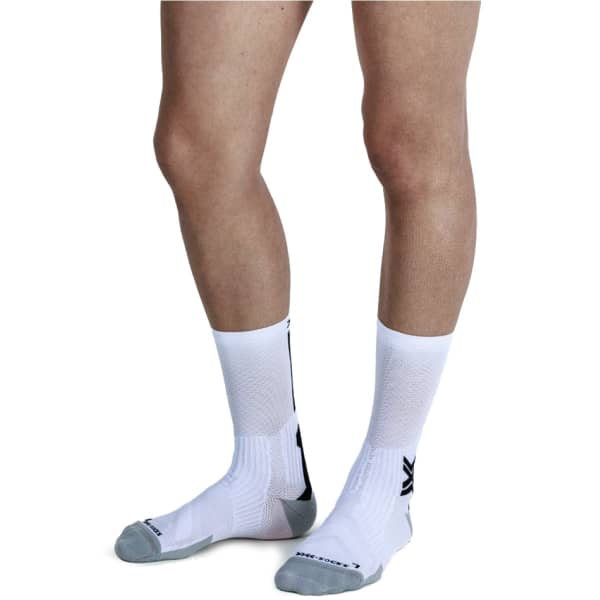 Chaussette vélo X-SOCKS BIKE PERFORM CREW ARCTIC WHITE/OPAL BLACK