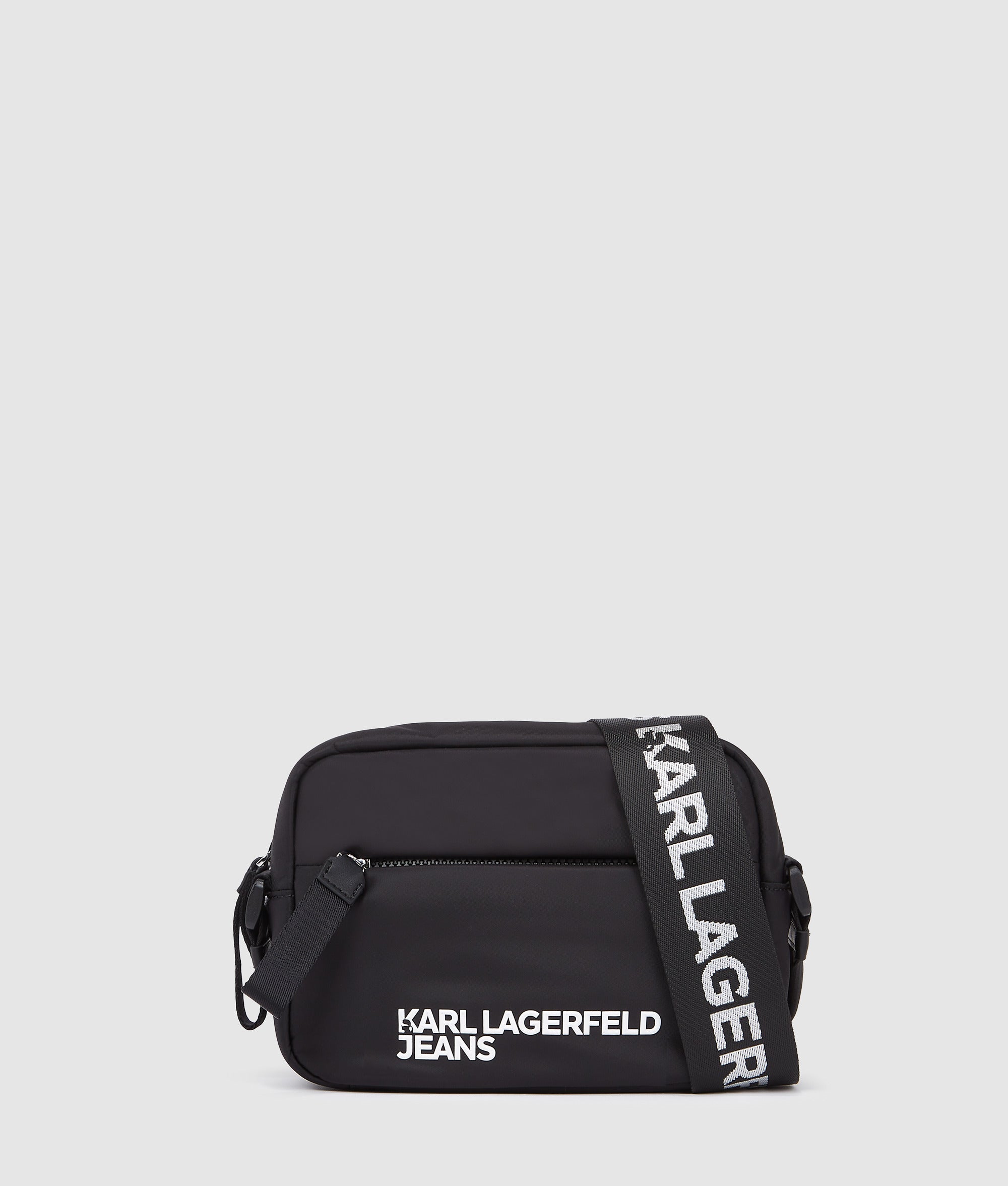 Nylon crossbodytas met logo