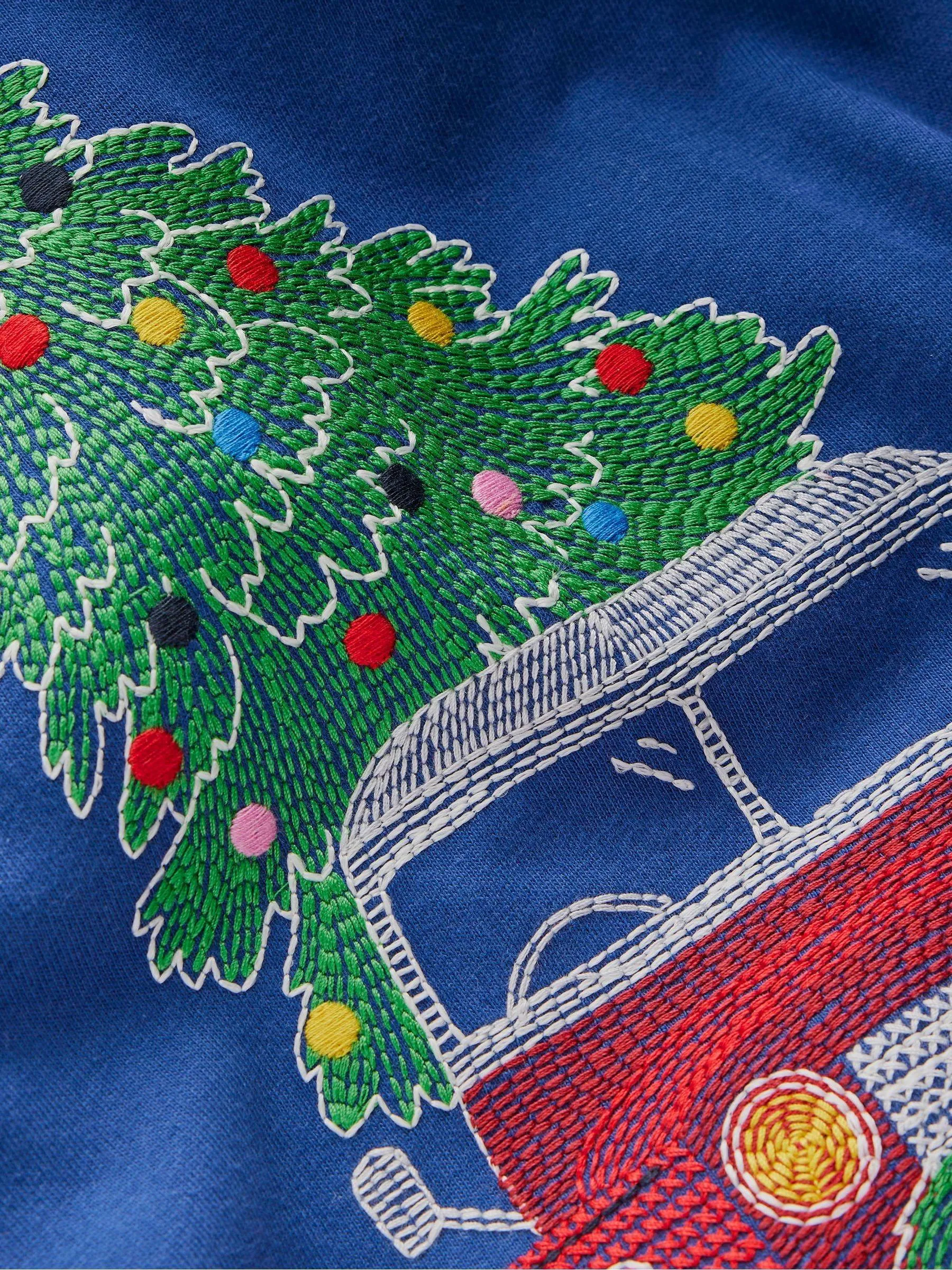 Boden Christmas Glow Superstitch T-Shirt