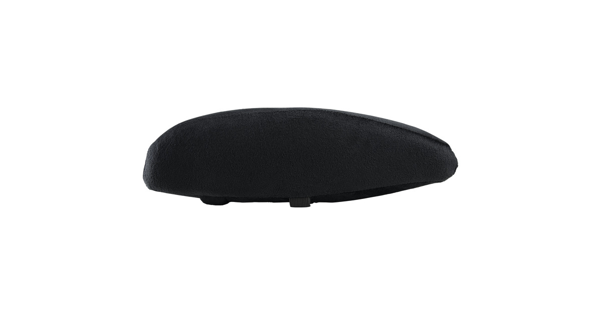 ArozziLumbar Support Black Velour - Horizontal Straps inlegkussen  (Zwart)