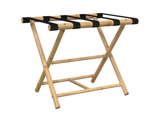 VIDAXL - Chariot de service de bagage Porte-bagages pliant 62x42x50,5 cm bambou