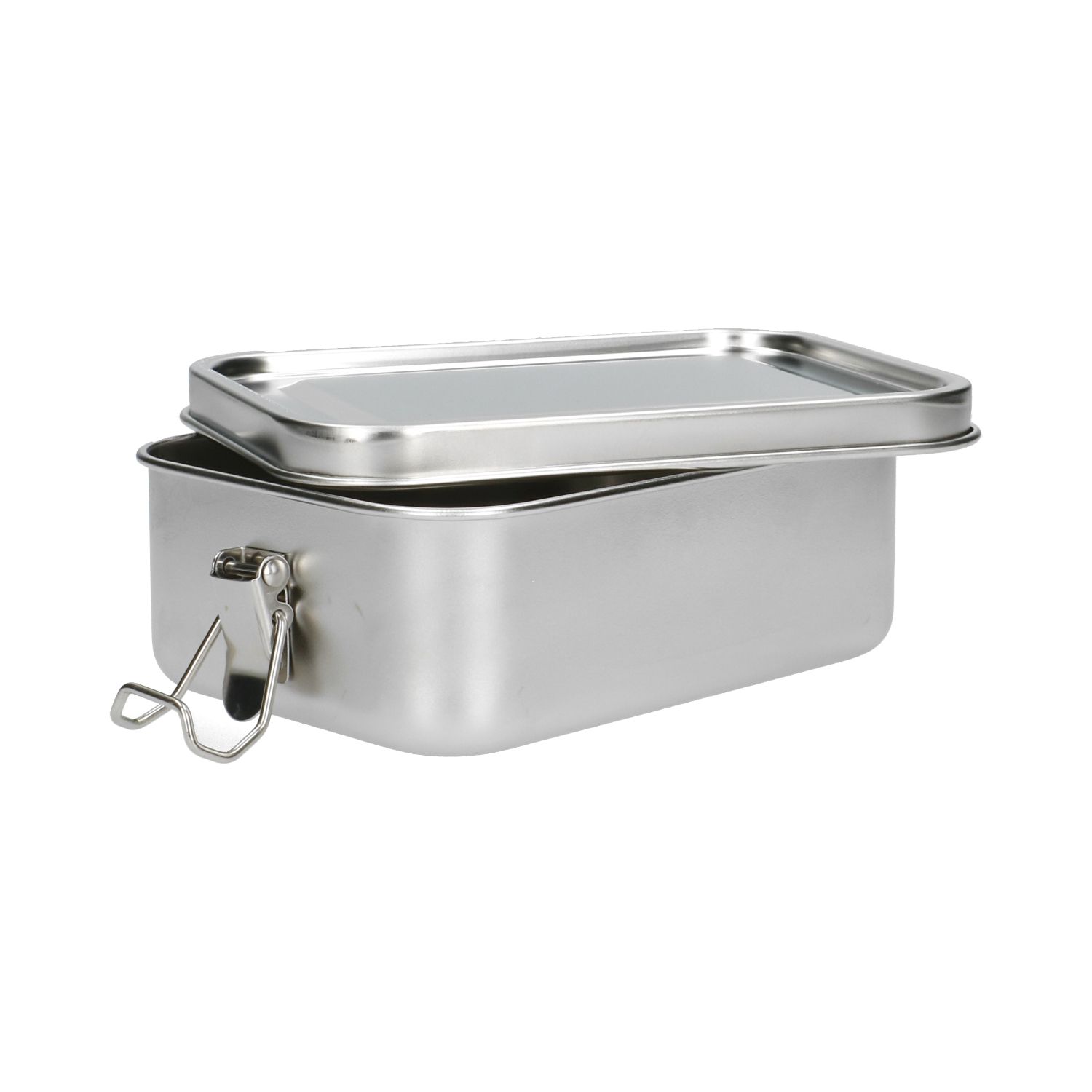 Lunchbox met siliconen ring, RVS, 850 ml