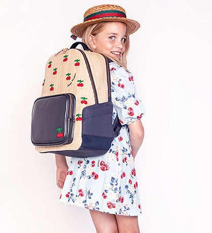 Jeune Premier Rucksack - New Bobbie - Raffia Cherry