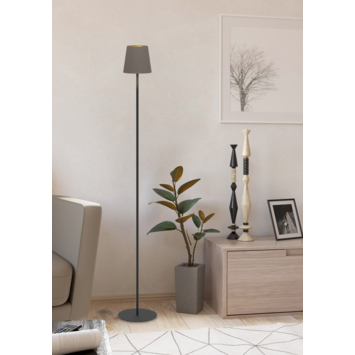 Eglo vloerlamp Fiorana 140 cm zwart/cappuccino