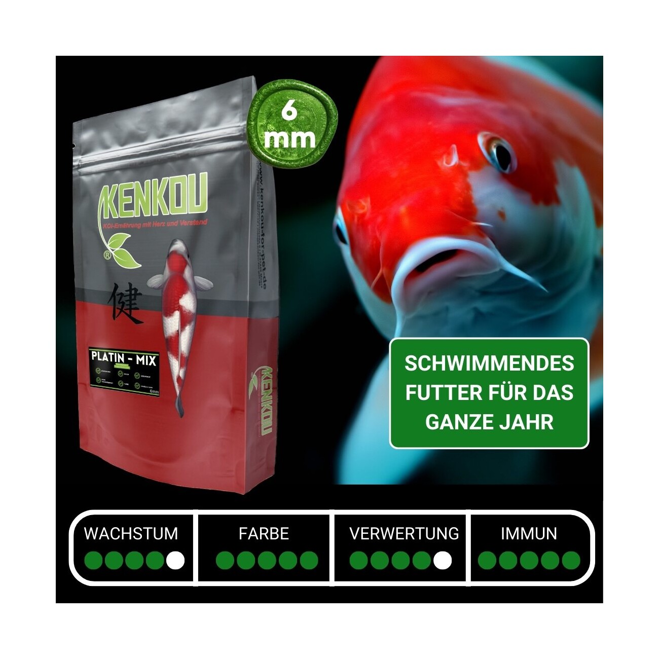 KENKOU Platin KOI-MIX 6mm 5 kg