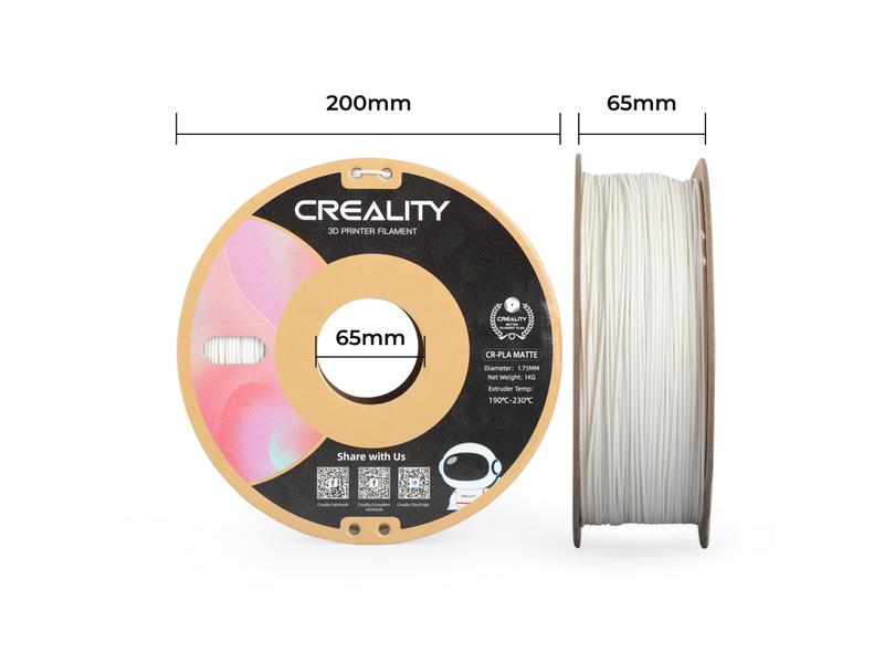 Creality Filament PLA, Kalkweiss, 1.75 mm, 1 kg 1.75 mm PLA Filament für 3D Drucker